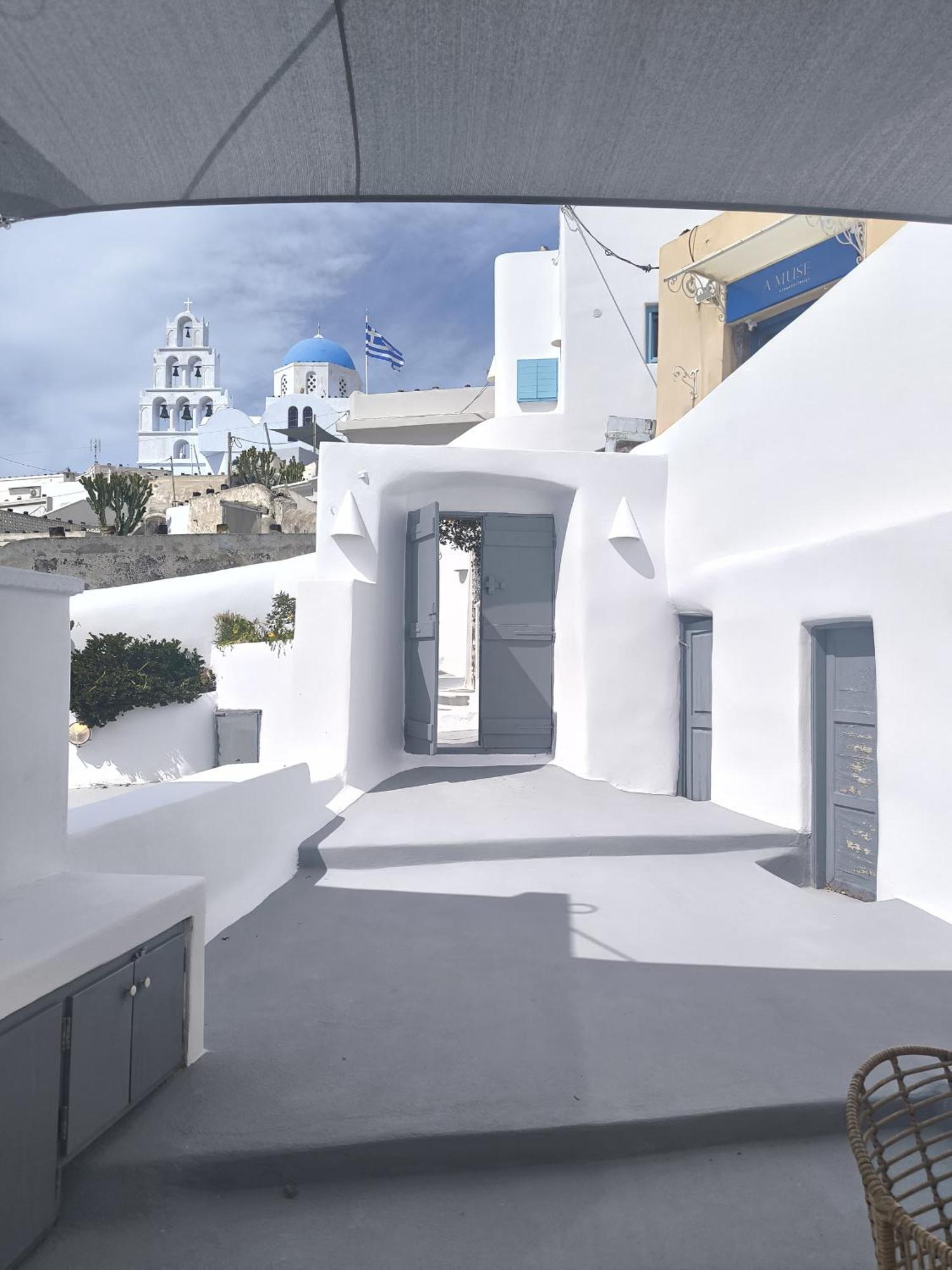Imarkellis Santorini Pýrgos Exteriör bild