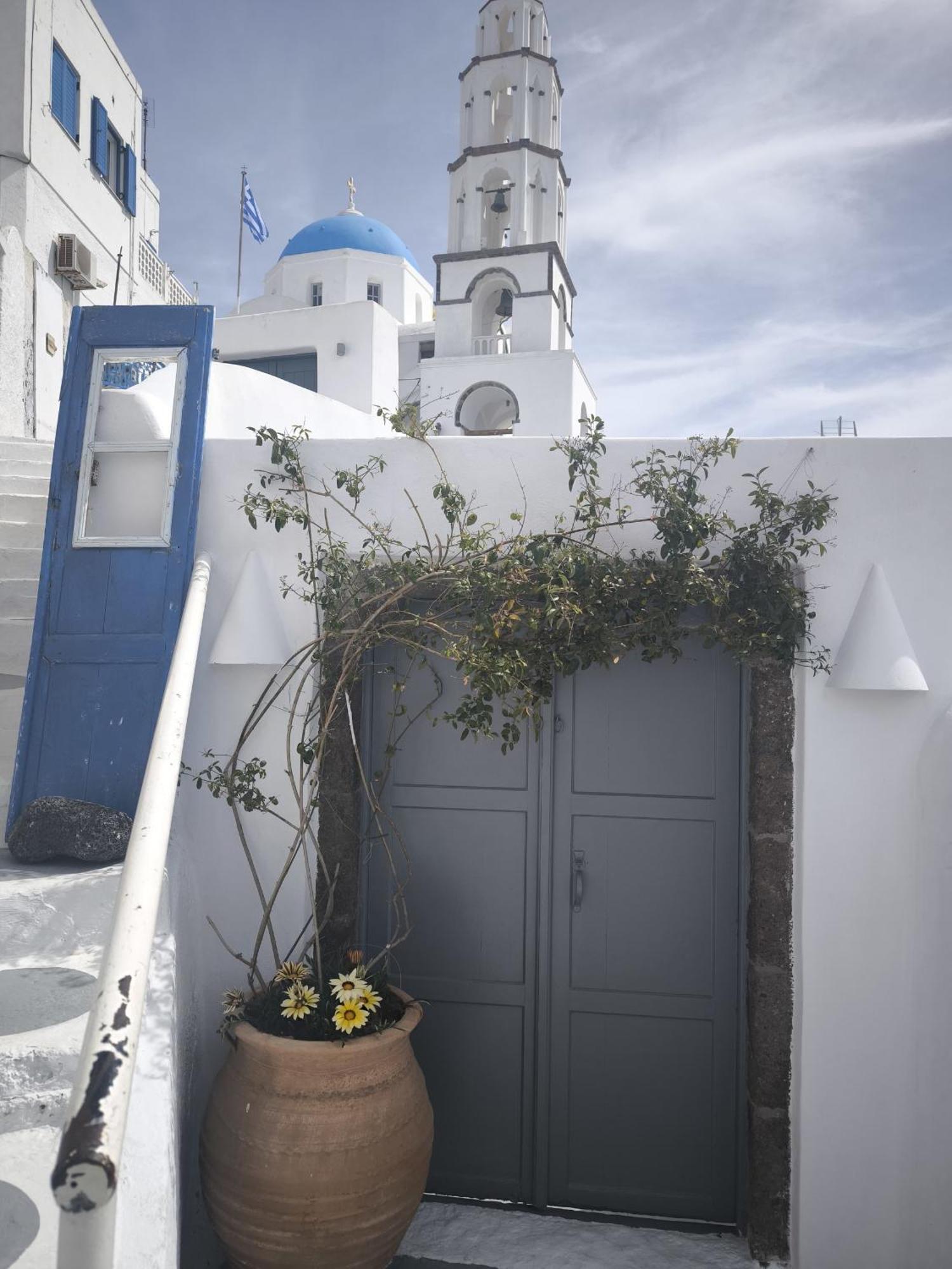 Imarkellis Santorini Pýrgos Exteriör bild