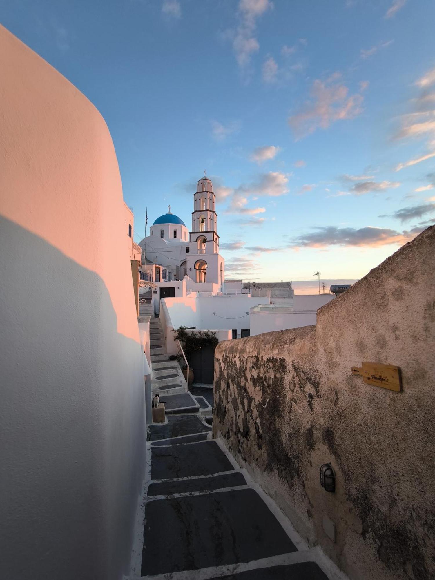 Imarkellis Santorini Pýrgos Exteriör bild
